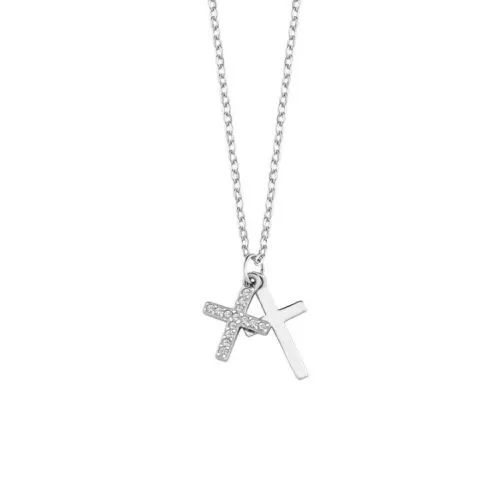 Silberkreuzkette DN1032-1