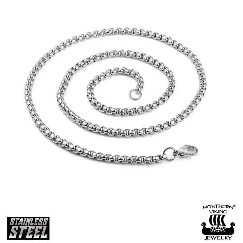 Northern Viking Jewelry Rolo Link -ketju 60cm NVJKE004-1