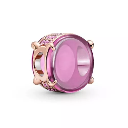 Pandora Pink Oval Cabochon Charm 789309C02-1