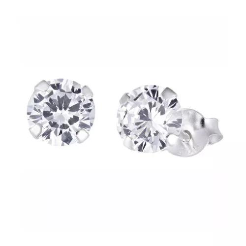 Hopeiset korvakorut ROUND 10MM-1