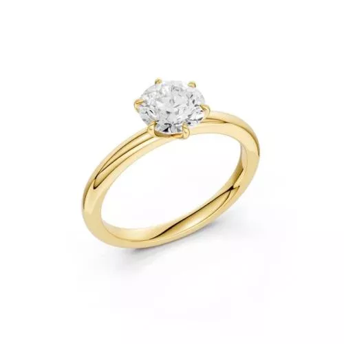 Brilliant Star Ring, Labordiamant RS07709 YG