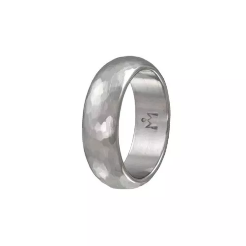 Ilkka Marttiini Agás -tynnyrisormus 6.5mm matta taottu S310-1