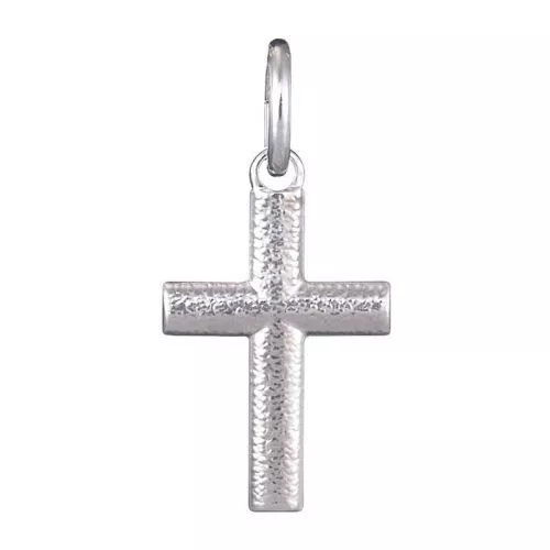 Saurum valkokultainen ristiriipus SA805100000-1