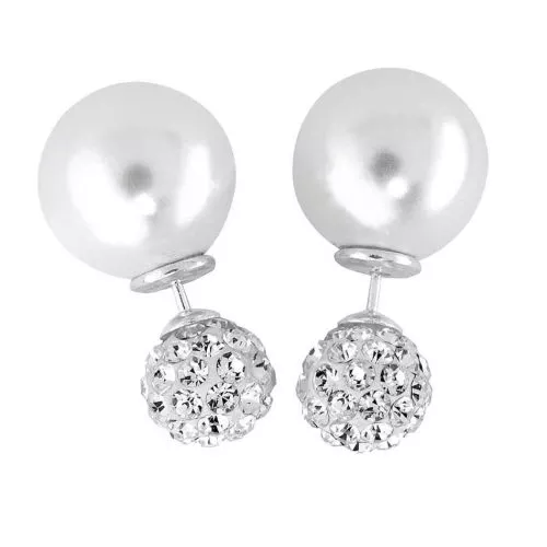 Silber BB Ohrringe 8 / 12 mm SCE08920-10-1