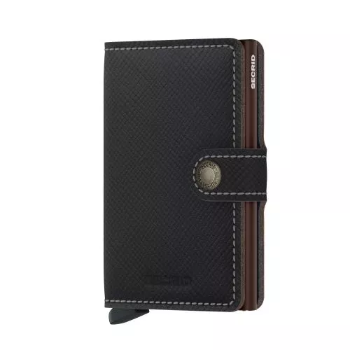 Secrid Miniwallet Saffiano Brown MSA-BROWN-1