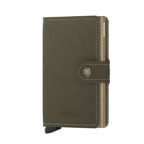 Secrid Miniwallet Saffiano Olive MSA-OLIVE-1