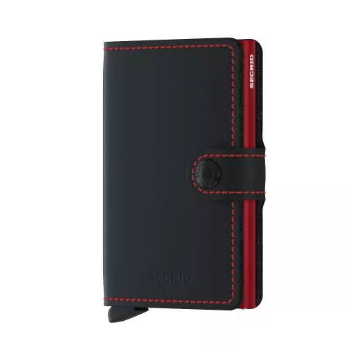 Secrid Miniwallet Matte Black-Red  MM-BLACK-RED-1