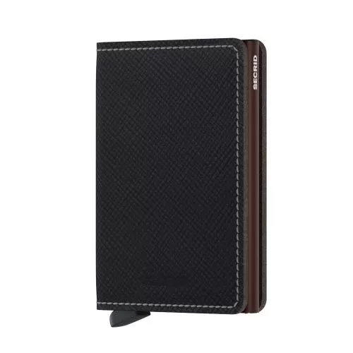Secrid Slimwallet Saffiano Brown SSA-BROWN-1