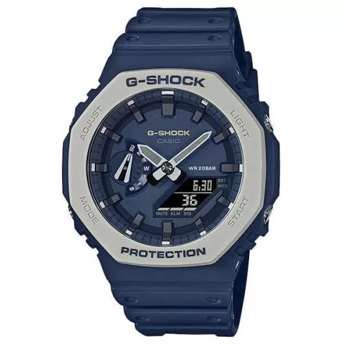 Casio G-Shock Earth Color Tone Blue & White -rannekello GA-2110ET-2AER-1