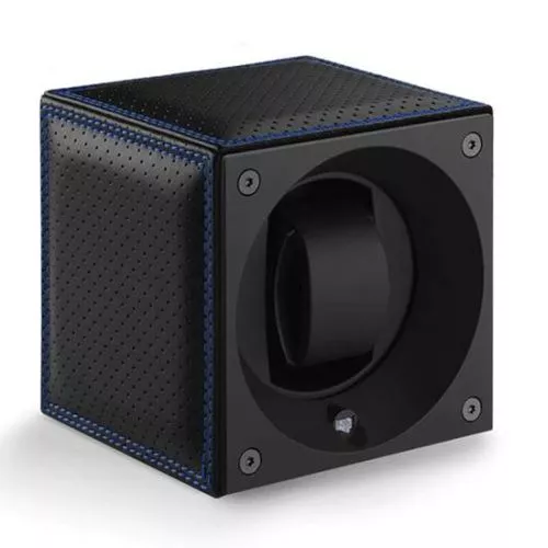 SwissKubik Masterbox Couture Blue Leather kellonpyöritin SK01.CV.COUT.BLEU NUIT C/BLEU-38