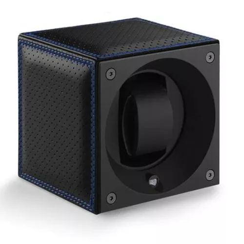 SwissKubik Masterbox Leather Racing Blue kellonpyöritin SK01.CV.RC.BLEU-32