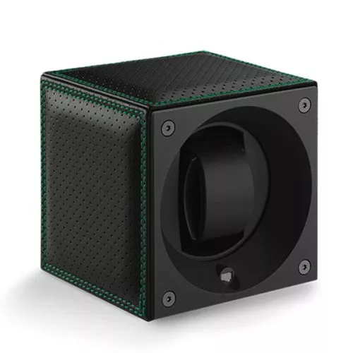 SwissKubik Masterbox Leather Racing Green kellonpyöritin SK01.CV.RC.VERT-30