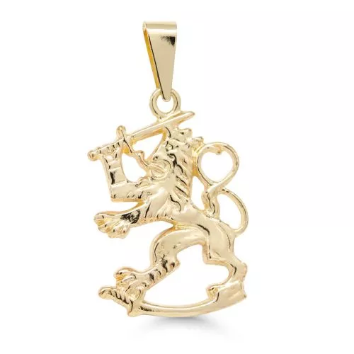 Kultainen Suomileijona riipus 22 mm SLR-22KK-1