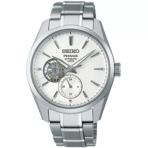Seiko Presage ‘Shiro’ SharpEdged Open Heart SPB415J1-1