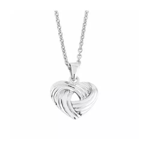 Hopeinen sydänkaulakoru SPC08057-00-1