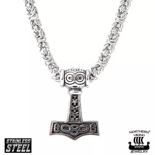 Northern Viking Jewelry Asatru Thor's kuningasketjulla NVJRS040-1