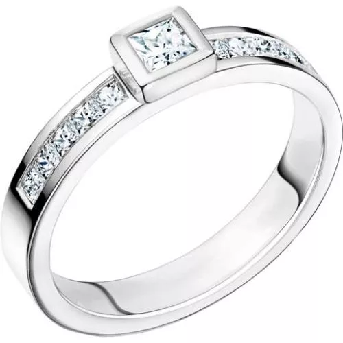 Schalins Tobago 0,55ct,  Weißes Gold-28