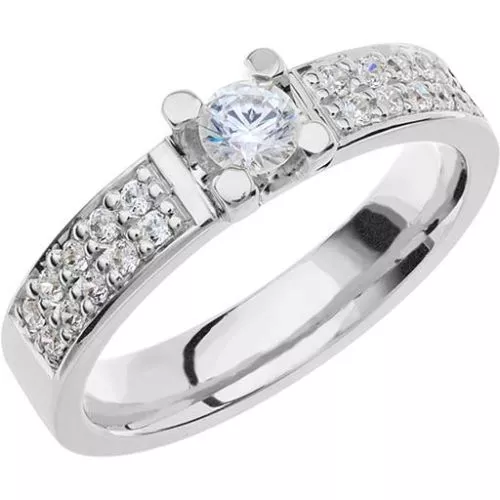 Schalins Verona 0,40ct,  Weißes Gold-24