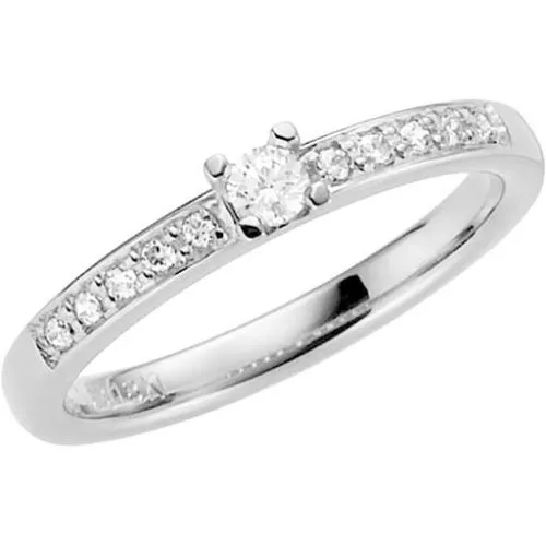 Schalins Virvla 0,20ct,  Weißes Gold-23