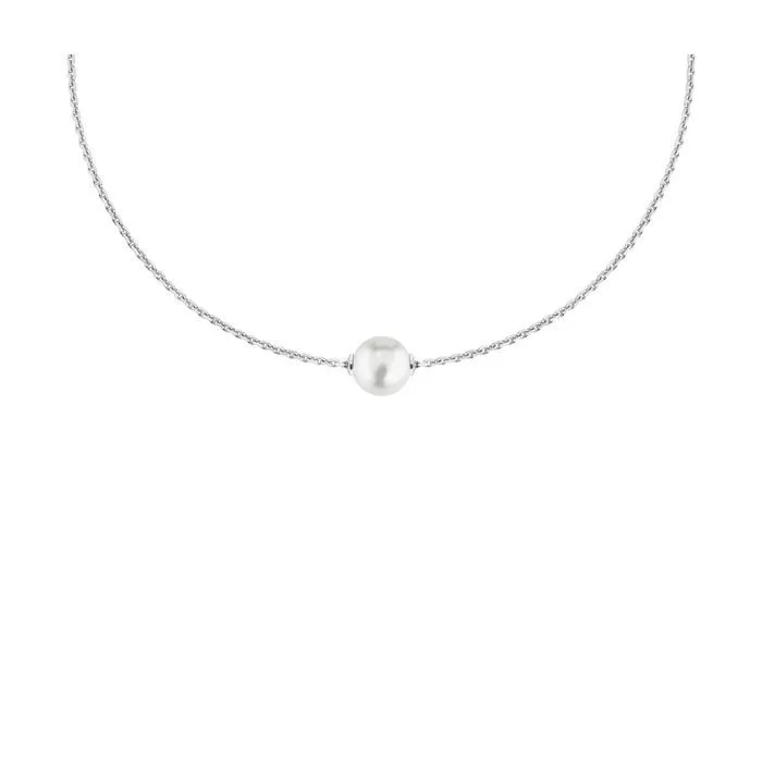 Hopeinen helmikaulakoru 031HK0500W