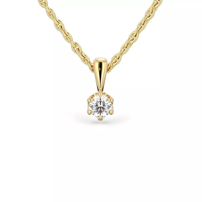 Festive Adele riipus, keltakulta 671-010-KK