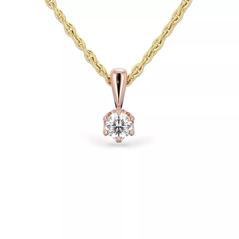 Festive Adele riipus, punakulta 671-010-PK