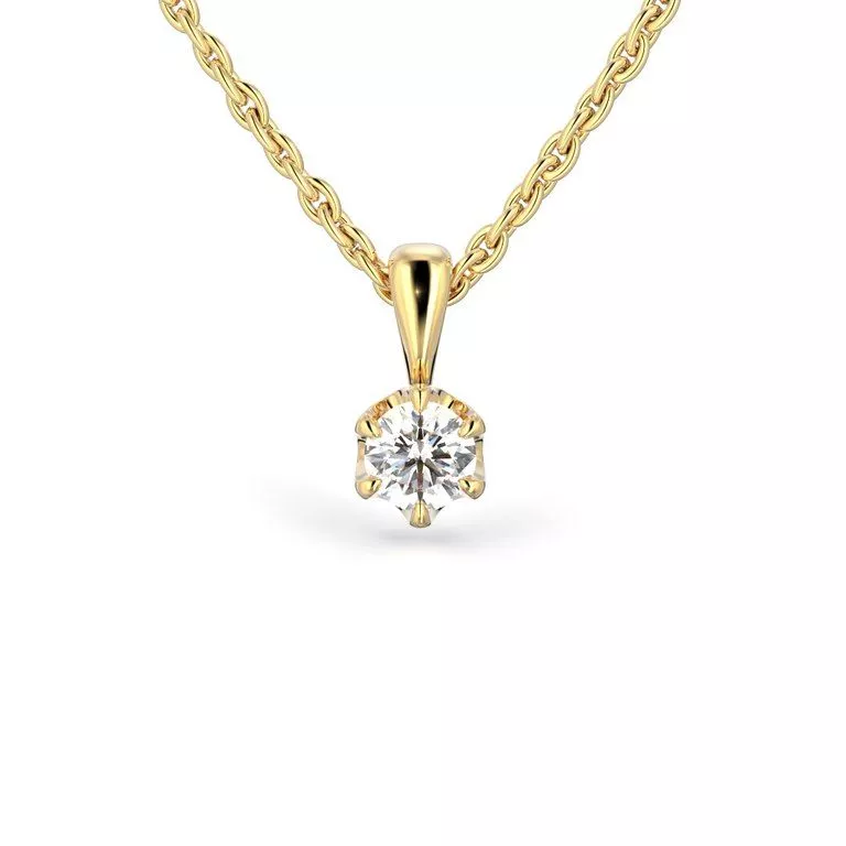 Festive Adele riipus, keltakulta 671-020-KK