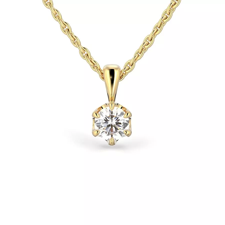 Festive Adele riipus, keltakulta 671-030-KK