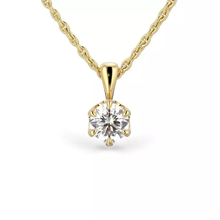 Festive Adele riipus, keltakulta 671-050-KK