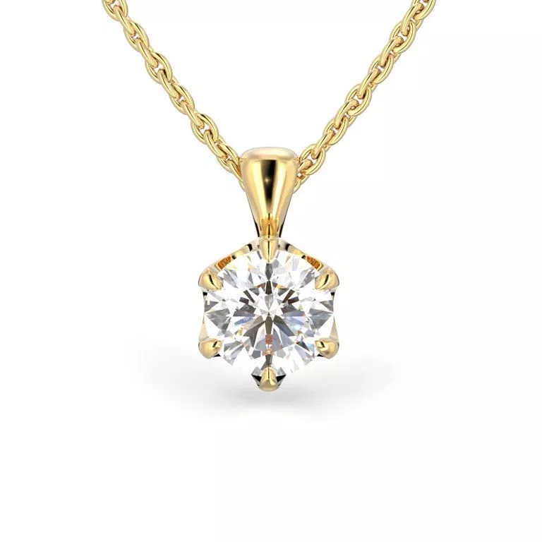 Festive Adele riipus, keltakulta 671-100-KK