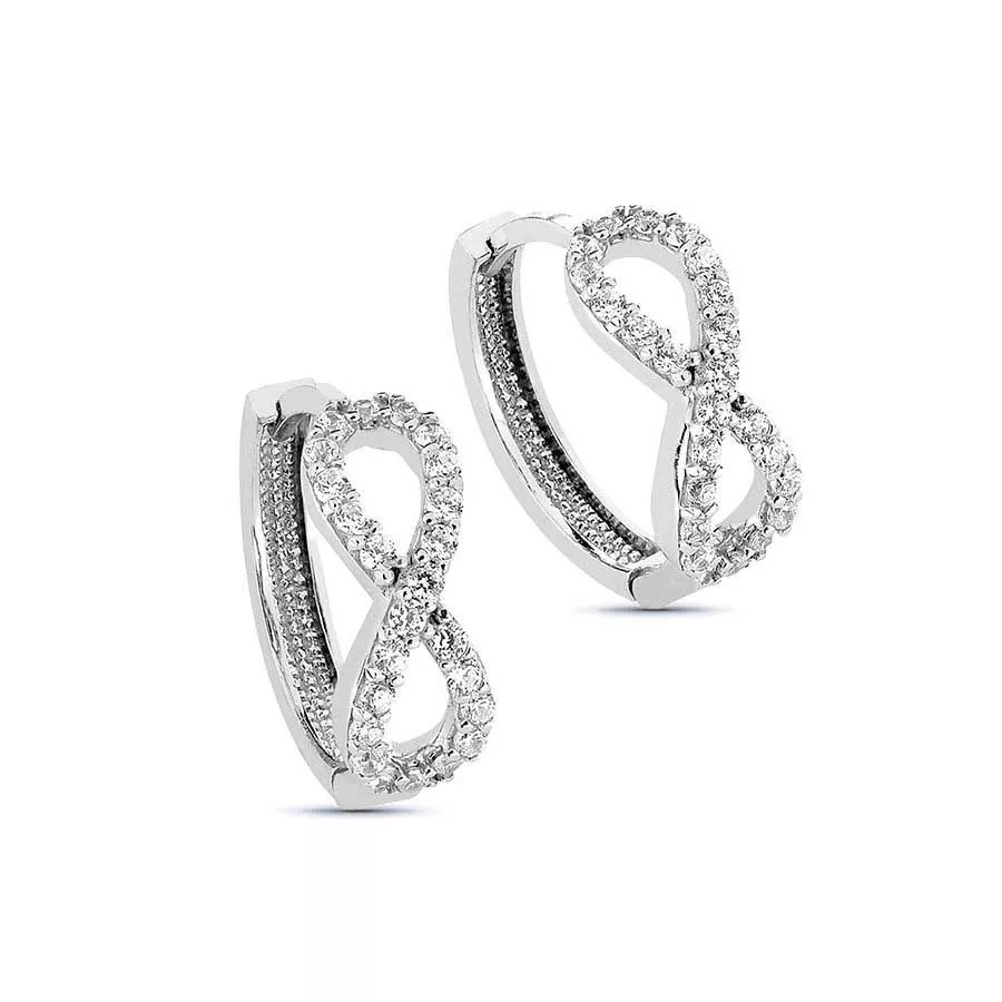 Hopeiset rengaskorvakorut / Infinity BOL-E0045Z