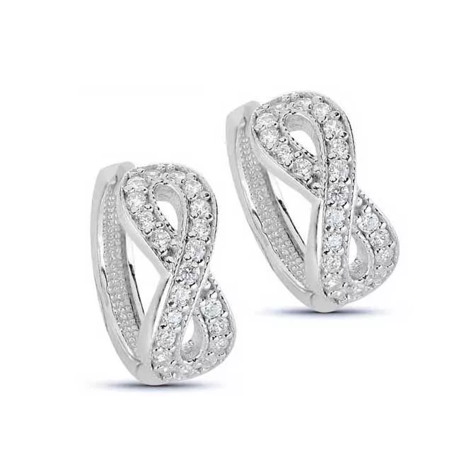 Hopeiset rengaskorvakorut / Infinity BOL-E0394Z