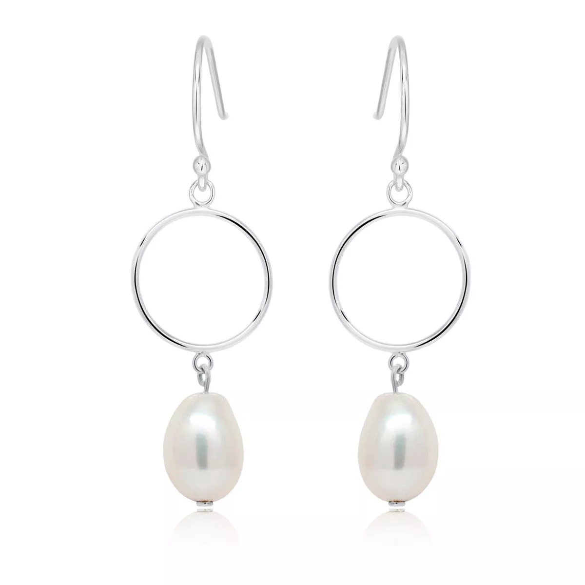 Hopeiset korvakorut / helmi BOL-E1175P