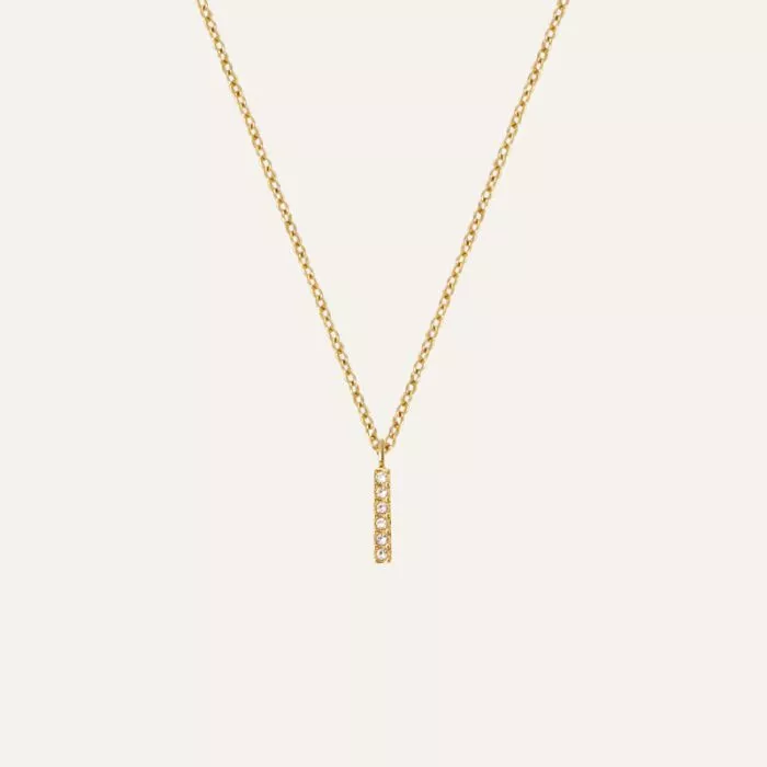 Mockberg Petite Stone Letter, I kaulakoru MB0079