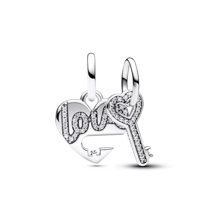 Bracelet Pandora Heart And Key Charm Pandora Love Heart Key Charm