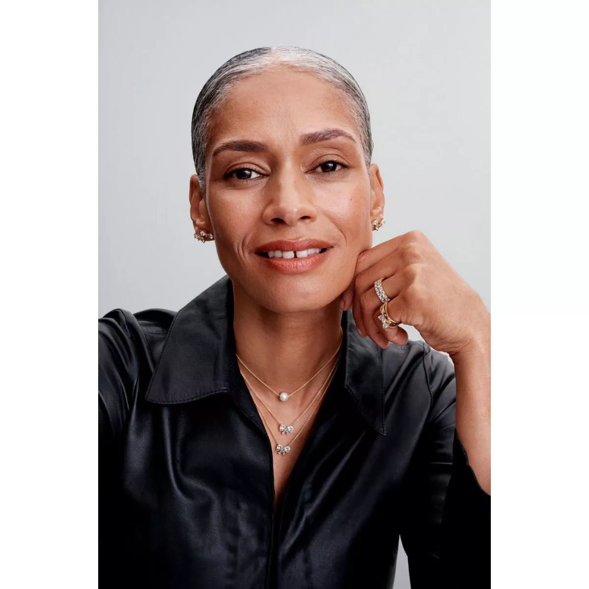 Pandora Sparkling Bow Necklace 363508C01-45