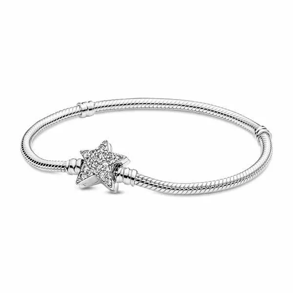 Pandora Moments Star Clasp Snake Chain Bracelet 16 cm 599639C01