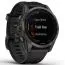 Garmin Fenix 7S Sapphire Solar, Hiilenharmaa DLC-titaani ja musta hihna 010-02539-25-4