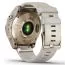 Garmin Fenix 7S Sapphire Solar, Vaalean kullan värinen titaani ja meleerattu kermanvärinen nailonhihna 010-02539-39-5