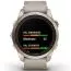 Garmin fēnix 7S Pro - Sapphire Solar Edition Pehmeän kullansävyinen ruostumaton teräs ja vaaleanharmaa nahkaranneke 010-02776-30-1