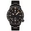 Sinn U1S E Submarine Steel -rannekello / musta teräs 1010.023-1