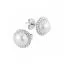 Valkokultaiset helmikorvakorut 9 mm  113375-9K-1