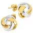 Golden  Zucht Ohrringe JE97594-YW-WPL-1