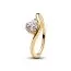 Pandora Wavy Heart sormus 163660C01-1