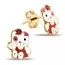 Kultaiset Hello Kitty korvakorut 176921-1