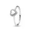 Pandora Engravable Halo Heart Ring 193801C01-1
