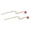 Gold Ohrringe,  Rosa 23-1029pink-1
