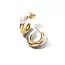 Pandora Treated Freshwater Cultured Pearl & Organically Shaped Hoop korvakorut 263261C01-1
