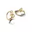 Pandora Organically Shaped Vergoldete Ohrringe 263807C00-1