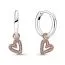 Pandora Sparkling Freehand Heart Hoop Ohrringe 280090C01-1